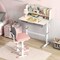 Adjustable Kids Study Desk, Tiltable and Height-Adjustable with Storage